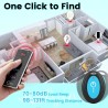 Esky Localisateur d'objets, Localisateur de Clés 4 Récepteurs et 1 Émeteur 80 DB Travail de 39,9m sans Fil RF avec LED Lampe de 