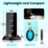 Esky Localisateur d'objets, Localisateur de Clés 4 Récepteurs et 1 Émeteur 80 DB Travail de 39,9m sans Fil RF avec LED Lampe de 