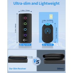 Esky Localisateur de Clés, Localisateur d'Objets 80 DB Perdus sans Fil Key Finder avec 4 Récepteurs RF, Télécommande sans Fil Lo