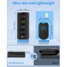 Esky Localisateur de Clés, Localisateur d'Objets 80 DB Perdus sans Fil Key Finder avec 4 Récepteurs RF, Télécommande sans Fil Lo