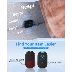 Esky Localisateur de Clés, Localisateur d'Objets 80 DB Perdus sans Fil Key Finder avec 4 Récepteurs RF, Télécommande sans Fil Lo
