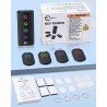 Esky Localisateur de Clés, Localisateur d'Objets 80 DB Perdus sans Fil Key Finder avec 4 Récepteurs RF, Télécommande sans Fil Lo