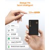 Novoo localisation d'articles air tag 1,6 mm mince 6 ans traceur carte compatible avec app localiser (ios uniquement), bleutooth