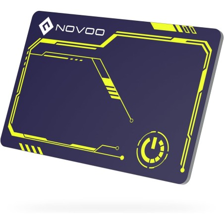 Novoo localisation d'articles air tag 1,6 mm mince 6 ans traceur carte compatible avec app localiser (ios uniquement), bleutooth