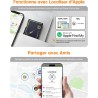 Novoo localisation d'articles air tag 1,6 mm mince 6 ans traceur carte compatible avec app localiser (ios uniquement), bleutooth