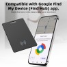 Wallet Tracker pour Android, carte de suivi intelligente rechargeable sans fil, carte de suivi de portefeuille fine compatible a
