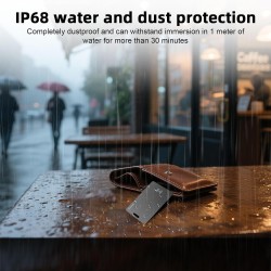 Wallet Tracker pour Android, carte de suivi intelligente rechargeable sans fil, carte de suivi de portefeuille fine compatible a