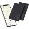 Reyke Carte de Suivi de Portefeuille Fine, Rechargeable, Compatible avec Apple Find My (iOS Uniquement) - Trieur d'objets pour é