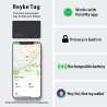 Reyke Carte de Suivi de Portefeuille Fine, Rechargeable, Compatible avec Apple Find My (iOS Uniquement) - Trieur d'objets pour é
