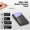 Reyke Carte de Suivi de Portefeuille Fine et Rechargeable - Compatible avec Apple Find My (iOS Uniquement) - pour étiquettes de 