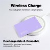 Reyke Carte de Suivi de Portefeuille Fine et Rechargeable - Compatible avec Apple Find My (iOS Uniquement) - pour étiquettes de 