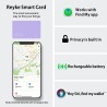 Reyke Carte de Suivi de Portefeuille Fine et Rechargeable - Compatible avec Apple Find My (iOS Uniquement) - pour étiquettes de 