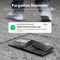 Air Traceur Tag Wallet Traceur Carte Lot de 2, 1.6mm Tracker Card Compatible avec Apple Localiser (iOS Uniquement), Rechargeable