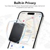 Air Traceur Tag Wallet Traceur Carte Lot de 2, 1.6mm Tracker Card Compatible avec Apple Localiser (iOS Uniquement), Rechargeable