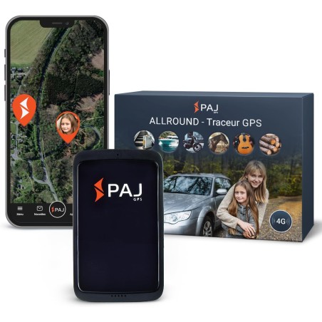 PAJ GPS Allround Finder vocaux 4G - Traceur GPS pour Voiture, Moto, Enfants, Seniors et Personnes atteintes de démence. Suivi en