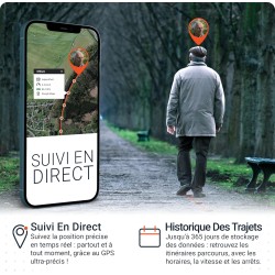 PAJ GPS Allround Finder vocaux 4G - Traceur GPS pour Voiture, Moto, Enfants, Seniors et Personnes atteintes de démence. Suivi en