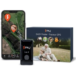 PAJ GPS Tracker - Easy Finder 4G - Traceur GPS pour Enfants, Seniors et démences - Messages vocaux - Dispositif de Suivi en Temp