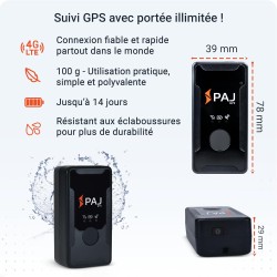 PAJ GPS Tracker - Easy Finder 4G - Traceur GPS pour Enfants, Seniors et démences - Messages vocaux - Dispositif de Suivi en Temp