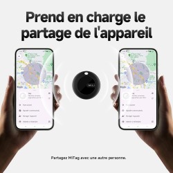 Mili mitag traceur localisateur d’objets bleutooth, fonctionne avec l’app google localiser (uniquement android), batterie rempla