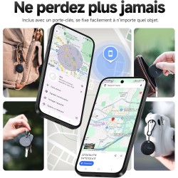 Mili mitag traceur localisateur d’objets bleutooth, fonctionne avec l’app google localiser (uniquement android), batterie rempla
