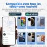 Android traceur tag,google tracker fonctionne avec l’app find hub (uniquement android),batterie remplaçable,ip67 imperméable,ble