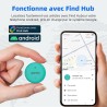 Android traceur tag,google tracker fonctionne avec l’app find hub (uniquement android),batterie remplaçable,ip67 imperméable,ble