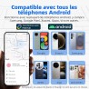 Android traceur tag,google tracker fonctionne avec l’app find hub (uniquement android),batterie remplaçable,ip67 imperméable,ble