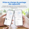 Android traceur tag,google tracker fonctionne avec l’app find hub (uniquement android),batterie remplaçable,ip67 imperméable,ble