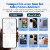 Android traceur tag,google tracker fonctionne avec l’app find hub (uniquement android),batterie remplaçable,ip67 imperméable,ble