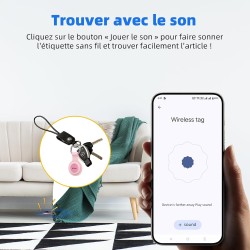 Android traceur tag,google tracker fonctionne avec l’app find hub (uniquement android),batterie remplaçable,ip67 imperméable,ble