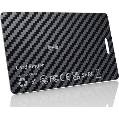 Wallet Tracker Card Compatible avec Apple Find My, Ultra-Mince Ricaricabile Localisateur de Portefeuille, Traqueur d'Objets pour