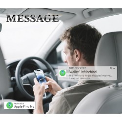 Wallet Tracker Card Compatible avec Apple Find My, Ultra-Mince Ricaricabile Localisateur de Portefeuille, Traqueur d'Objets pour