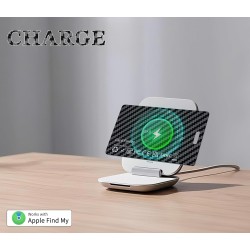 Wallet Tracker Card Compatible avec Apple Find My, Ultra-Mince Ricaricabile Localisateur de Portefeuille, Traqueur d'Objets pour