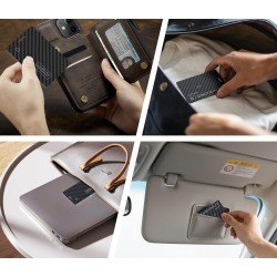 Wallet Tracker Card Compatible avec Apple Find My, Ultra-Mince Ricaricabile Localisateur de Portefeuille, Traqueur d'Objets pour
