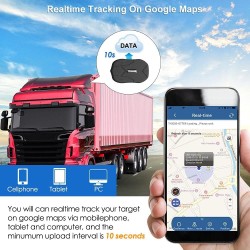 Winnes Traceur GPS Voiture avec Mic sans Abonnement 4G TK905B Suivi en Temps réel Antivol avec Batterie 10000mah Tracker Magnéti