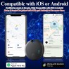 Air traceur android ou ios, 2pcs système double localisateurs d’objets bleutooth fonctionne avec apple/google find my, smart tra