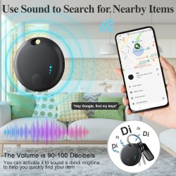 Air traceur android ou ios, 2pcs système double localisateurs d’objets bleutooth fonctionne avec apple/google find my, smart tra