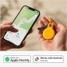 Chipolo loop - tracker bleutooth rechargeable pour clés et sacs, compatible apple localiser ou google, fais sonner ton téléphone
