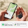 Chipolo loop - tracker bleutooth rechargeable pour clés et sacs, compatible apple localiser ou google, fais sonner ton téléphone