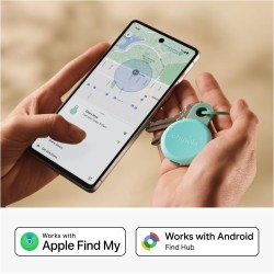 Chipolo loop - tracker bleutooth rechargeable pour clés et sacs, compatible apple localiser ou google, fais sonner ton téléphone
