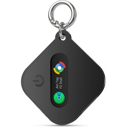 Smart tag localisateur de clés compatible avec ios find my app ou android find hub app traceur tag ip67 étanche cr2032 batterie 