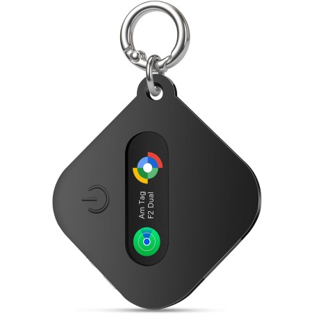 Smart tag localisateur de clés compatible avec ios find my app ou android find hub app traceur tag ip67 étanche cr2032 batterie 
