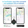 Smart tag localisateur de clés compatible avec ios find my app ou android find hub app traceur tag ip67 étanche cr2032 batterie 