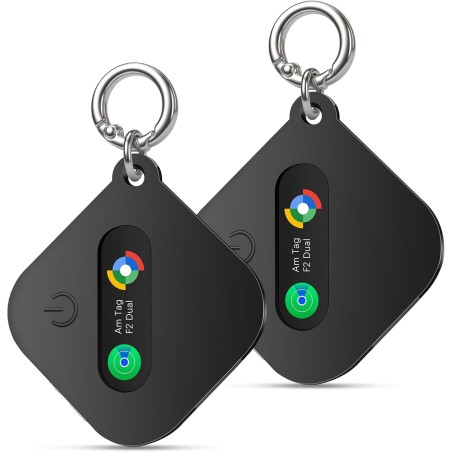 Smart tag localisateur de clés compatible avec ios find my app ou android find hub app traceur tag ip67 étanche cr2032 batterie 
