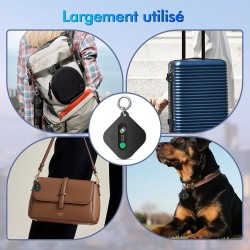 Smart tag localisateur de clés compatible avec ios find my app ou android find hub app traceur tag ip67 étanche cr2032 batterie 