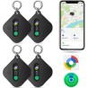 Smart tag localisateur de clés compatible avec ios find my app ou android find hub app traceur tag ip67 étanche cr2032 batterie 