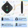 Smart tag localisateur de clés compatible avec ios find my app ou android find hub app traceur tag ip67 étanche cr2032 batterie 