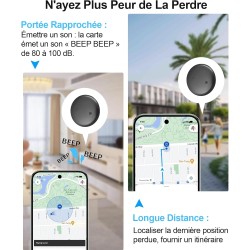 Traceur gps pour véhicules, nouveau traceur localisateur d’objets bleutooth, compatible avec l’app google find hub (uniquement a