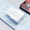 iPhone 14/13 Chargeur, 2-Pack 20W USB C Chargeur Rapide et 1.8M Cable Charge Secteur Mural Adaptateur Alimentation pour iPhone 1