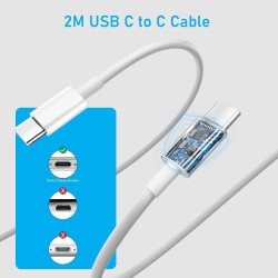 iPhone 14/13 Chargeur, 2-Pack 20W USB C Chargeur Rapide et 1.8M Cable Charge Secteur Mural Adaptateur Alimentation pour iPhone 1